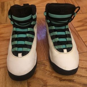 Jordan 10 Retro - White, green, black